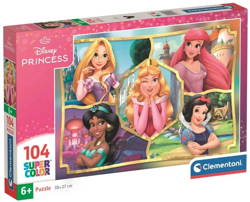 Clementoni Dėlionė 104 vnt. - Princesės