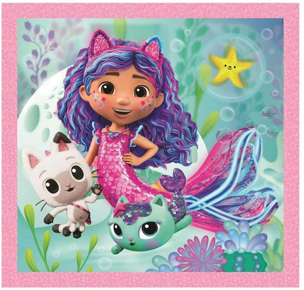 Clementoni Dėlionė 3x48 vnt. - Gabby's Dollhouse