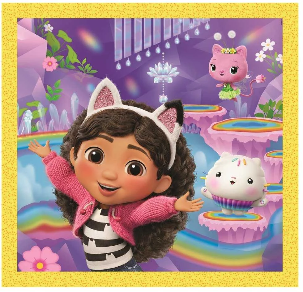 Clementoni Dėlionė 3x48 vnt. - Gabby's Dollhouse