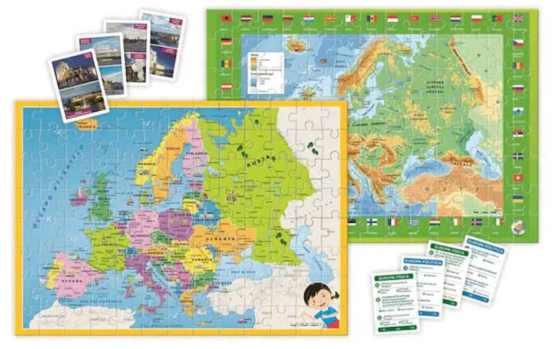 Clementoni Geo Map Discover Europe in Spanish