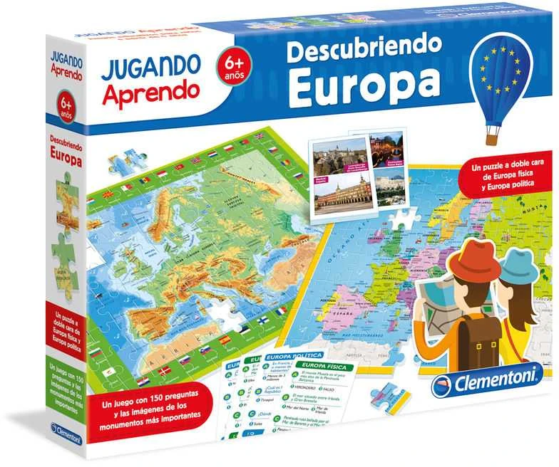 Clementoni Geo Map Discover Europe in Spanish