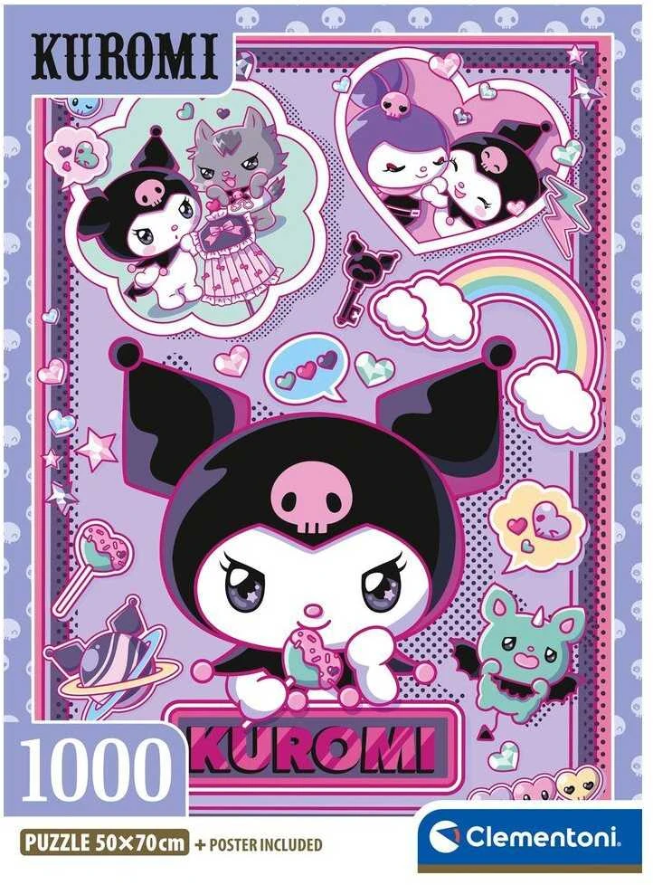 Dėlionė Clementoni CLE puzzle 1000 Kuromi Compact Box 37120