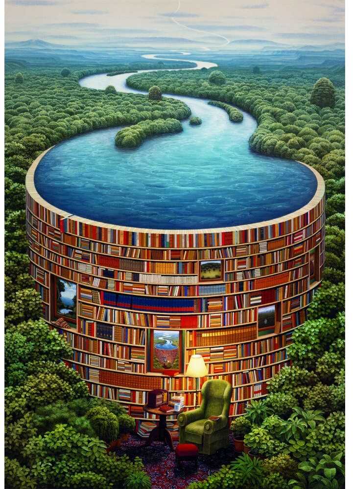 Clementoni Dėlionė 1000 vnt. - Biblioteka