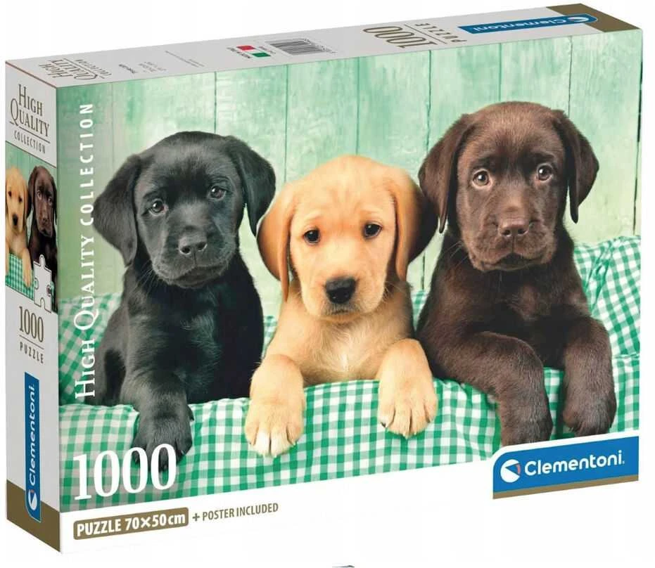 Clementoni Dėlionė 1000 vnt. - Šuniukai