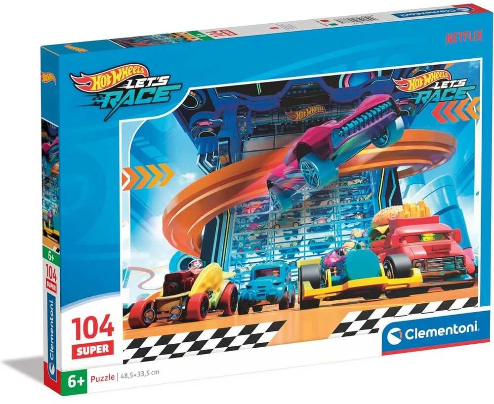 Clementoni Dėlionė 104 vnt. - Hot Wheels