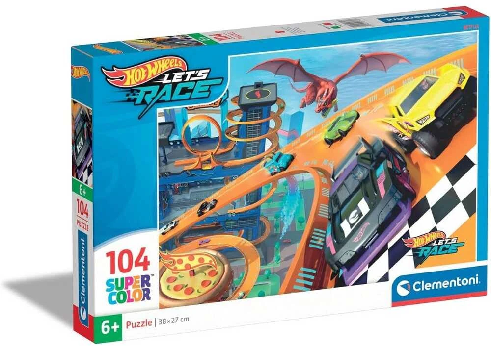 Clementoni Dėlionė 104 vnt. - Hot Wheels