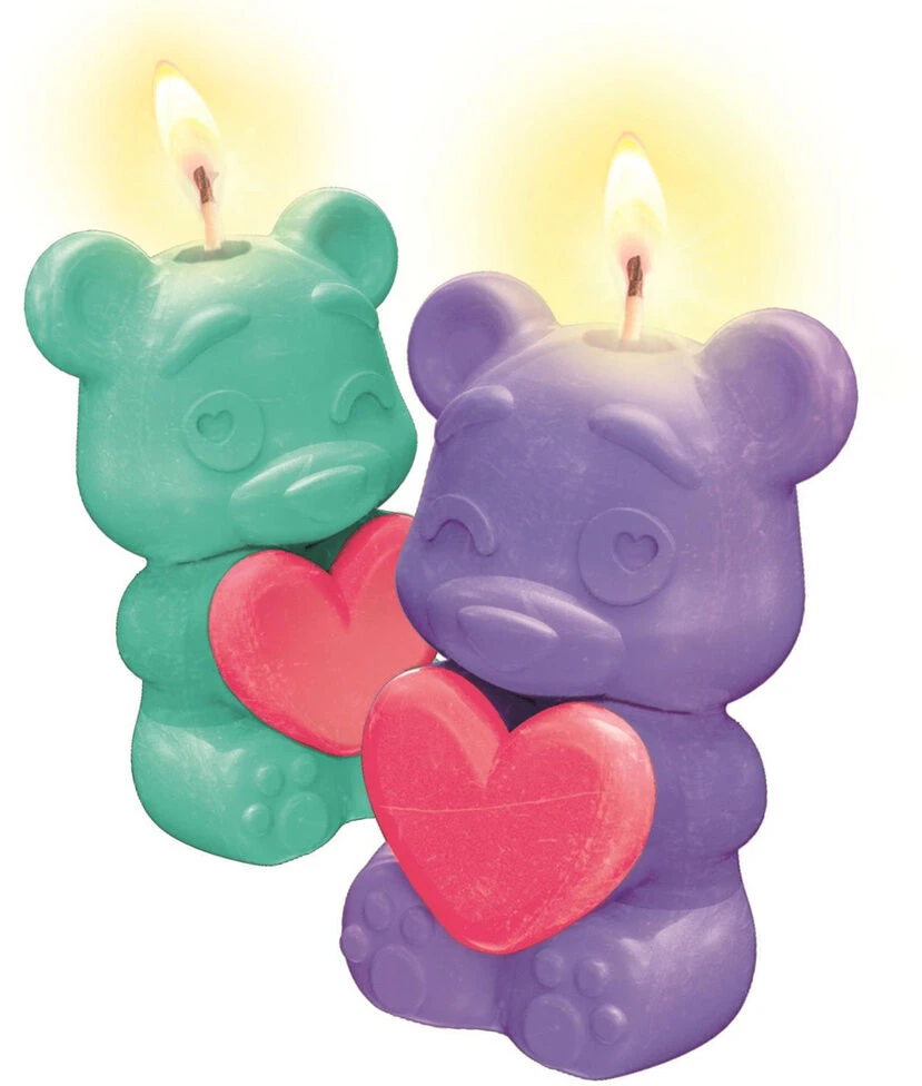 KŪRYBINIS MINI ŽVAKIŲ GAMYKLINIS RINKINYS - LOVE BEAR CLEMENTONI