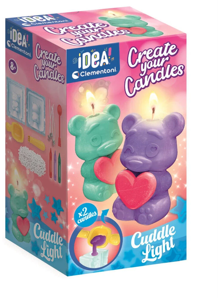 KŪRYBINIS MINI ŽVAKIŲ GAMYKLINIS RINKINYS - LOVE BEAR CLEMENTONI