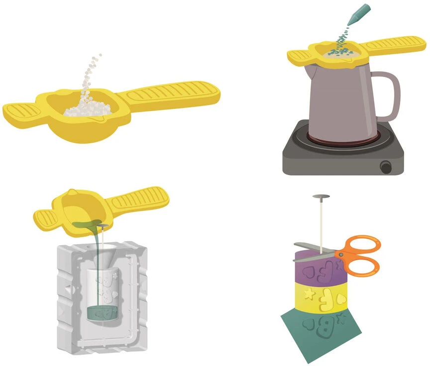 Clementoni Toys CLE IDEA mini žvakių fabrikas BFF 18352 P