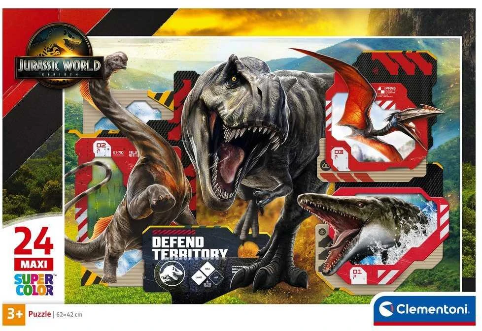 Clementoni dėlionė 24 maxi Super Jurassic World 24835