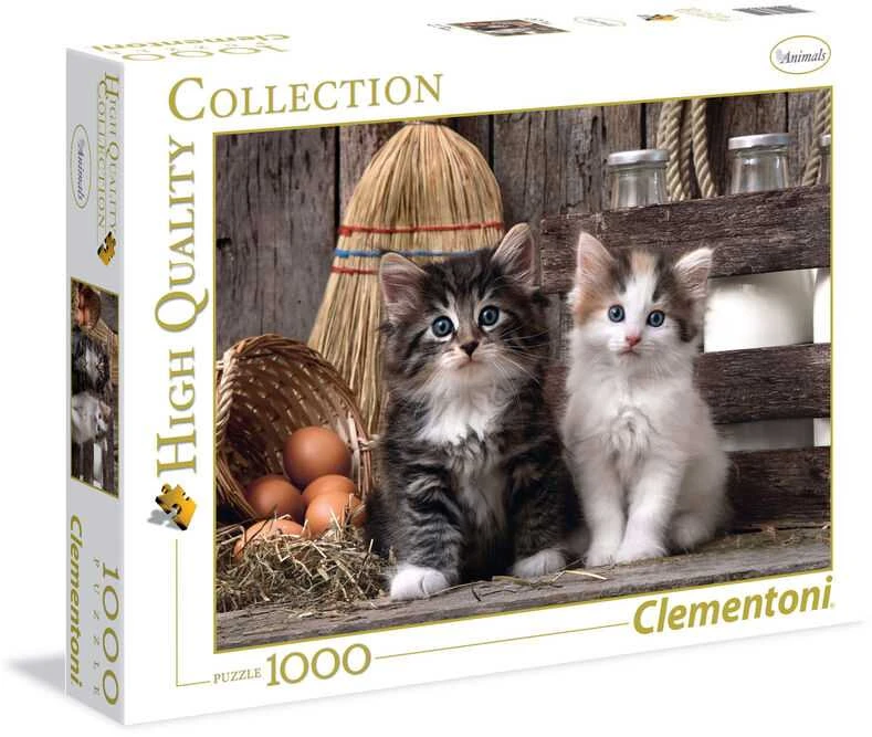 Clementoni Dėlionė 1000 vnt. - Mieli kačiukai