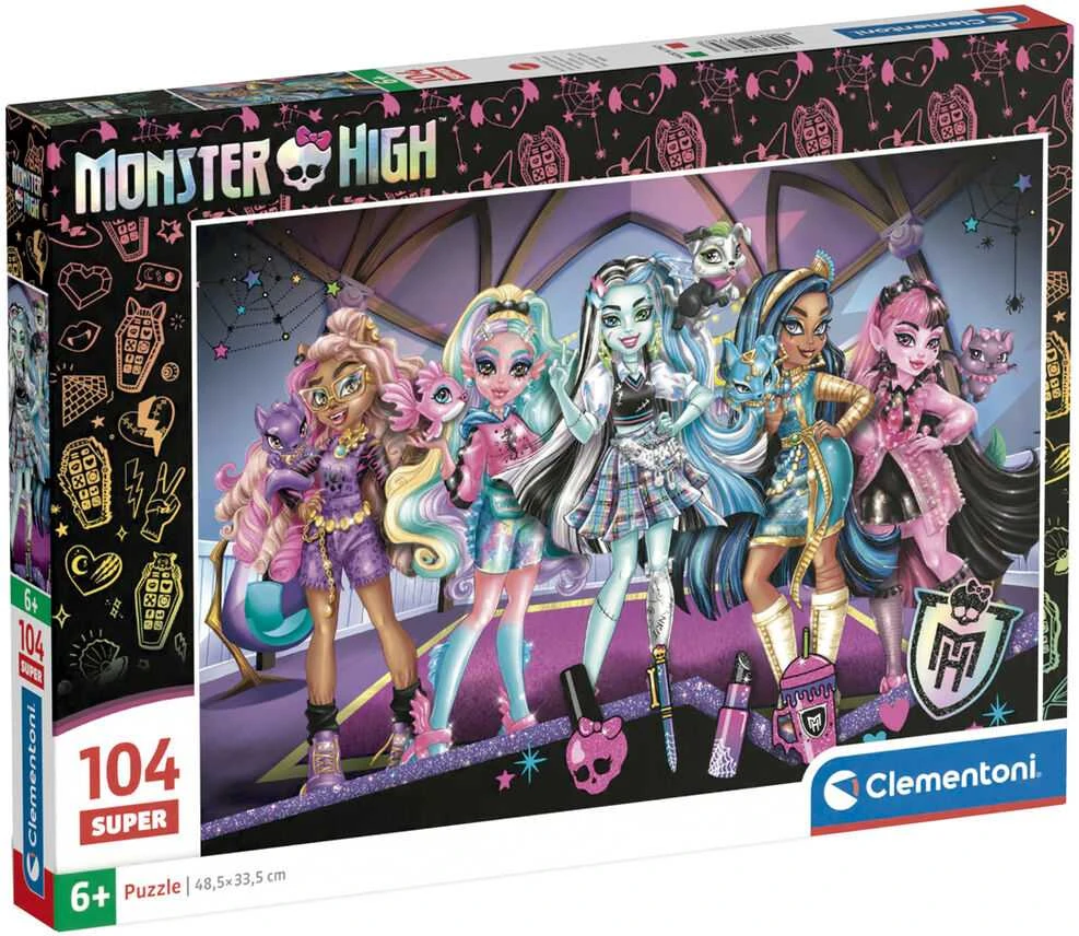 Clementoni Dėlionė 104 vnt. - Monster High