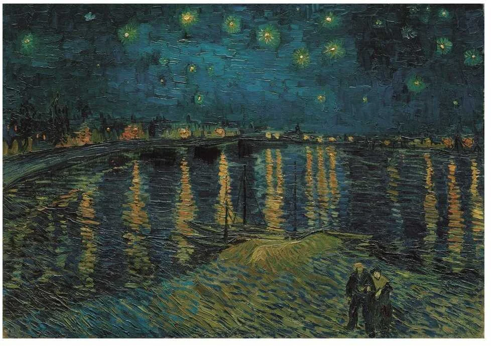 Clementoni Dėlionė 1000 vnt. - Vincentas van Gogas: Žvaigždėta naktis virš Ronos