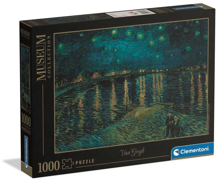 Clementoni Dėlionė 1000 vnt. - Vincentas van Gogas: Žvaigždėta naktis virš Ronos