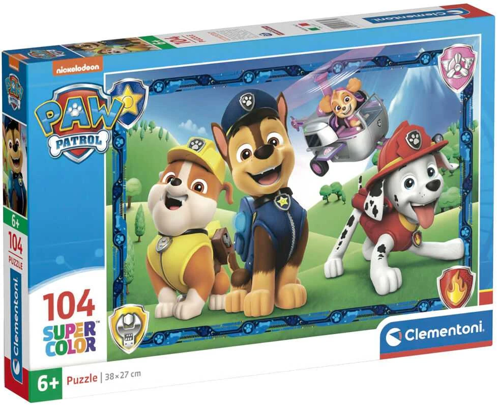 Clementoni Dėlionė 104 vnt. - Šunyčiai patruliai (PAW Patrol)
