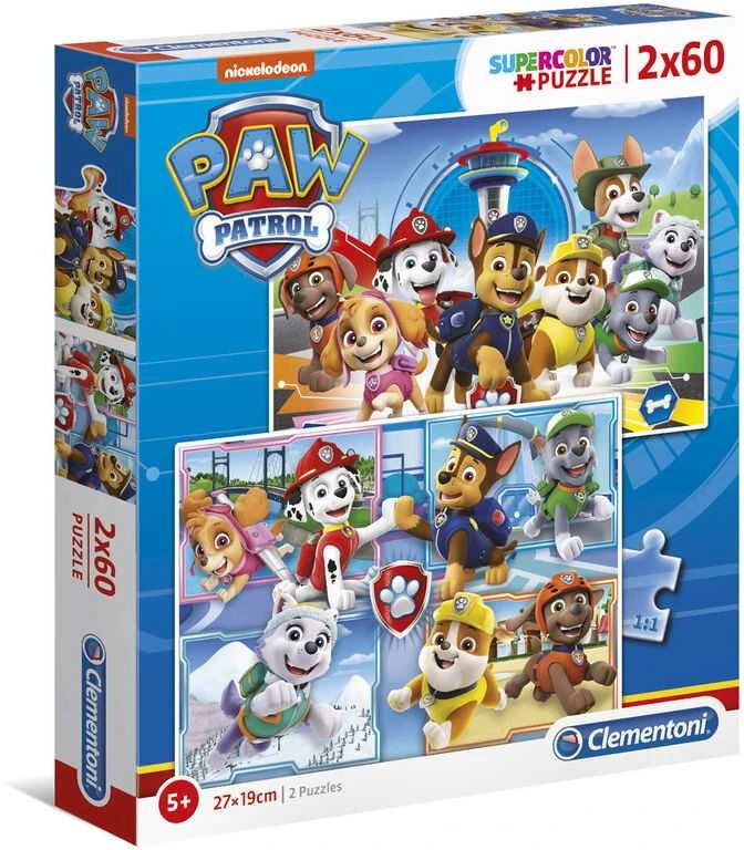 Clementoni Dėlionė 2x60 vnt. - Šunyčiai patruliai (PAW Patrol)