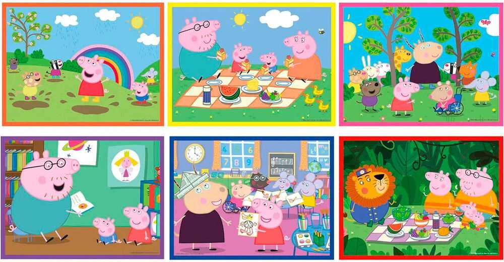 Clementoni CLE Cubi blokeliai 12 Peppa Pig 41195