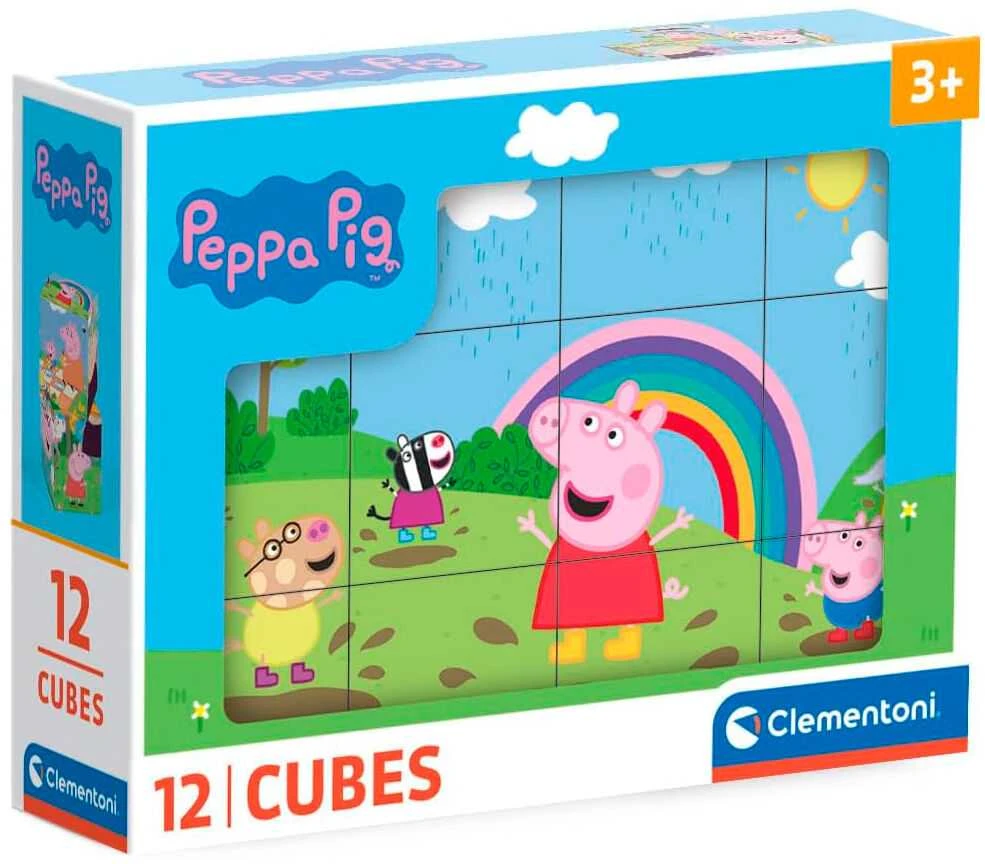 Clementoni CLE Cubi blokeliai 12 Peppa Pig 41195