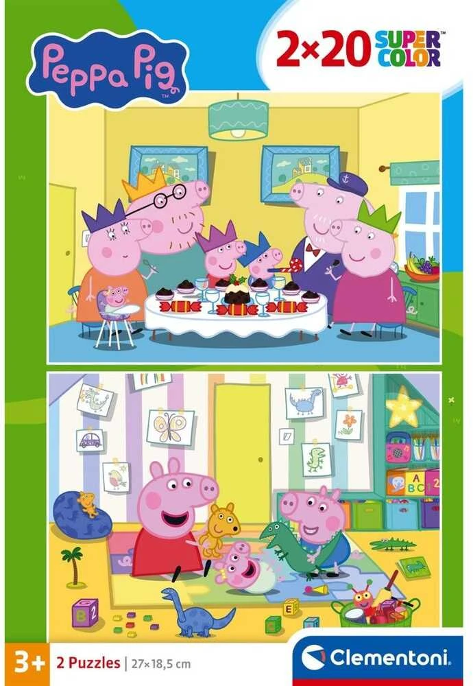 Clementoni Dėlionė 2x20 vnt. - Peppa pig