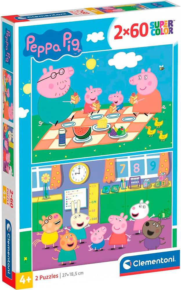 Clementoni Dėlionė 2x60 vnt. - Peppa Pig