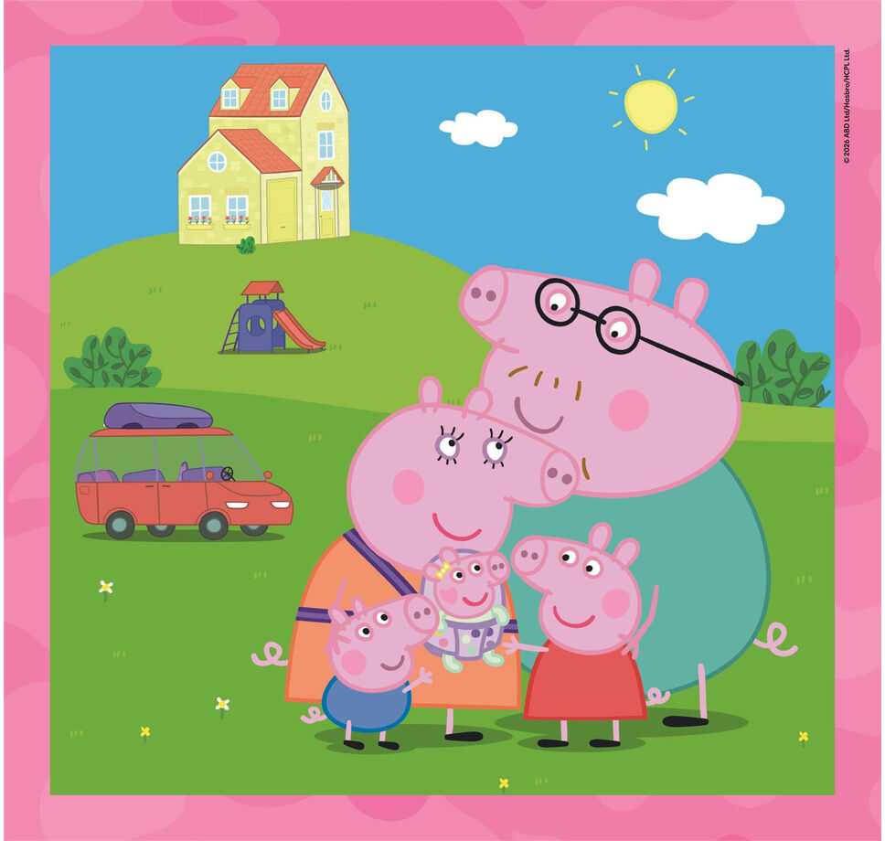 Clementoni Dėlionė 3x48 vnt. - Peppa Pig