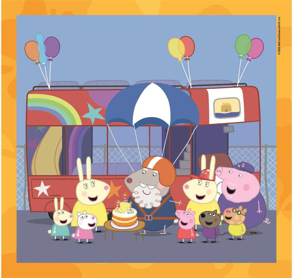 Clementoni Dėlionė 3x48 vnt. - Peppa Pig