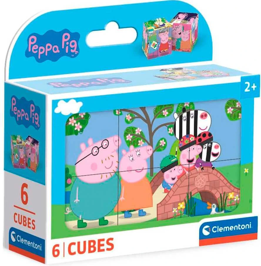 Clementoni CLE Cubi blokeliai 6 Peppa Pig 40659