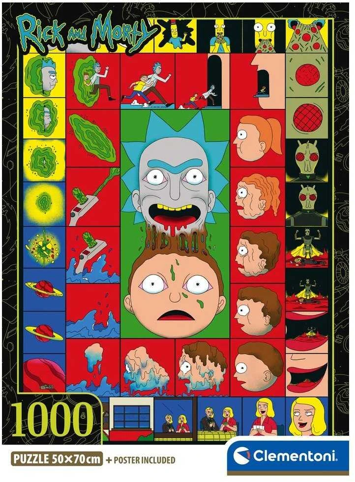 Clementoni Dėlionė 1000 vnt. - Rikas ir Mortis