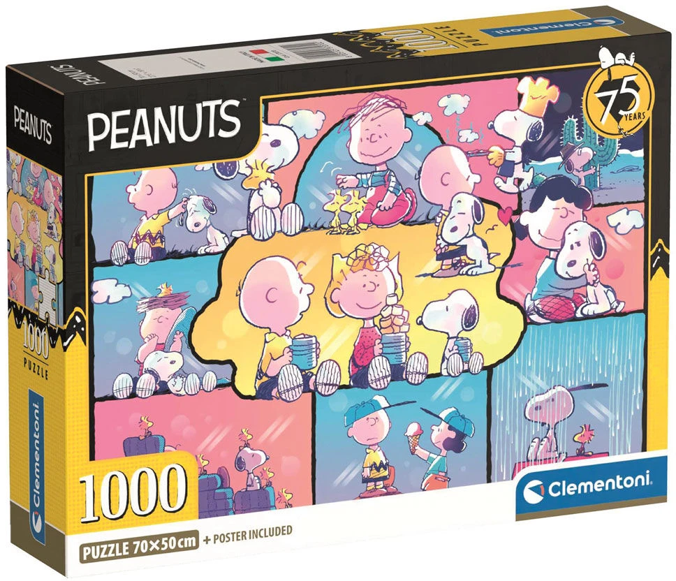 Snoopy 1000 detalių kompaktiška dėlionė Clementoni