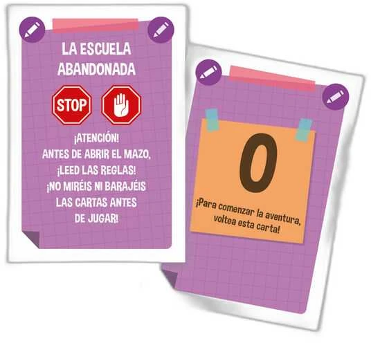 Clementoni Spanish Escape Game The Abandoned School board game