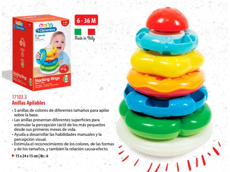 Clementoni Žaislinė piramidė - žiedai