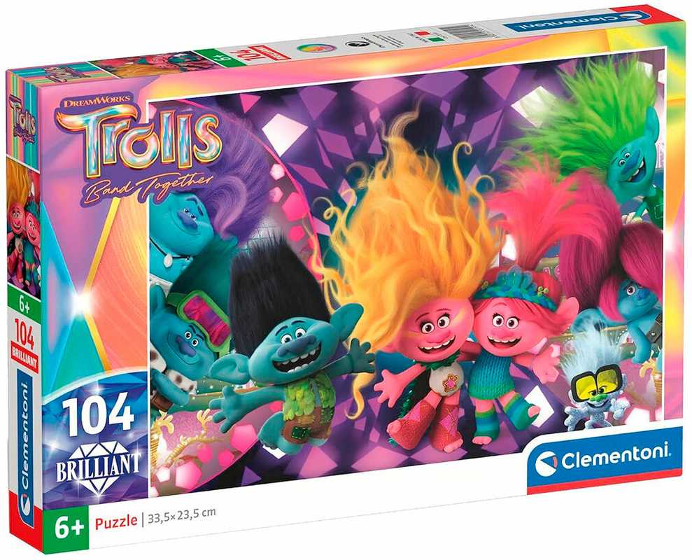 Clementoni Dėlionė 104 vnt. - Troliai