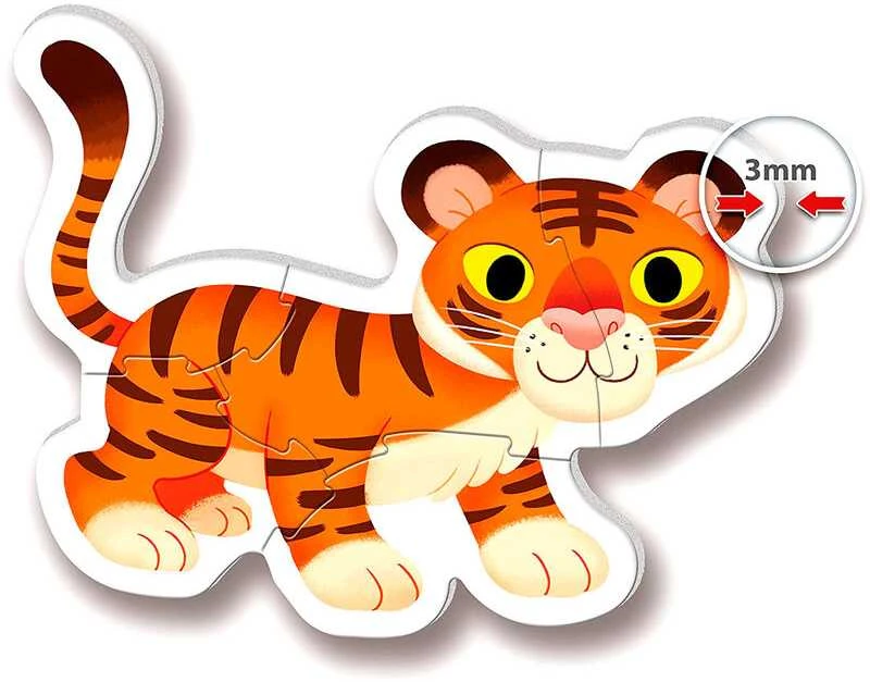 Clementoni Dėlionė 14 vnt. - "Mano pirmoji dėlionė" - Laukiniai gyvūnai