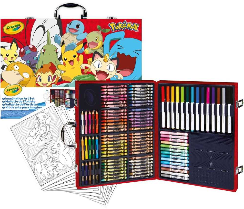 Crayola, Inc. CRAYOLA lagaminėlis Art Case Pokemon, 04-2931