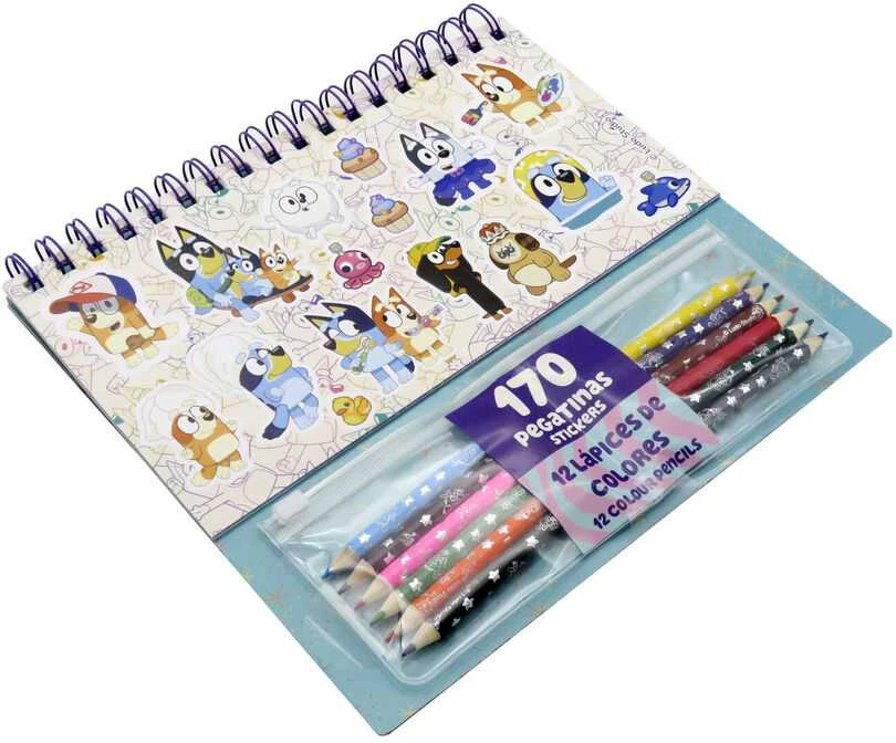 Cyp Brands Bluey Colouring set with stickers