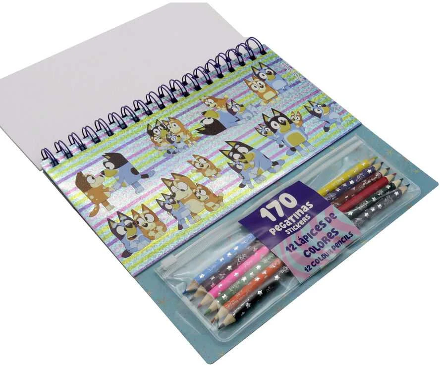 Cyp Brands Bluey Colouring set with stickers
