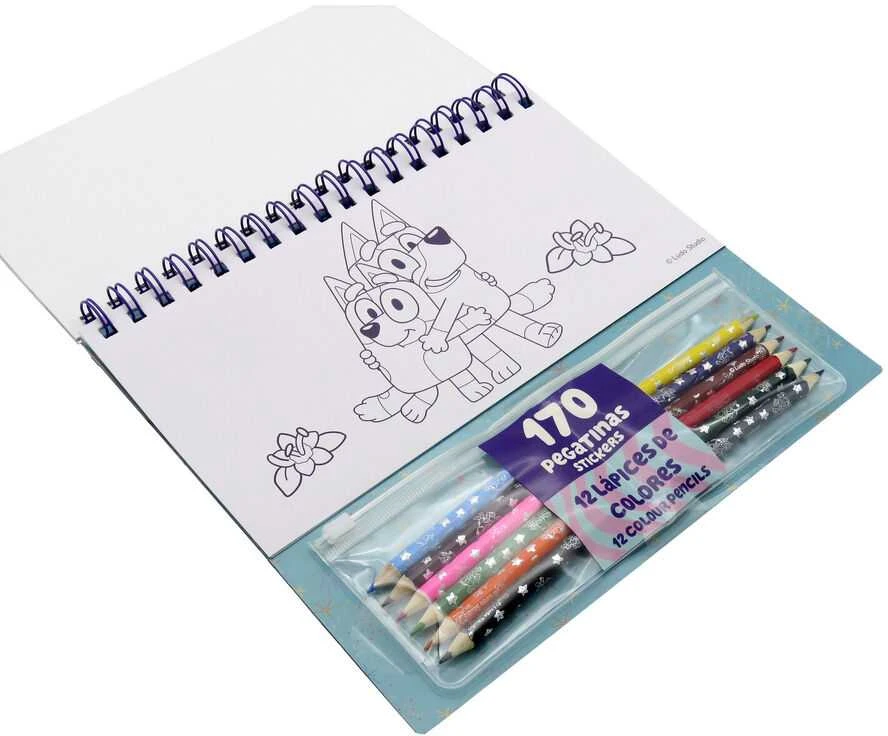 Cyp Brands Bluey Colouring set with stickers