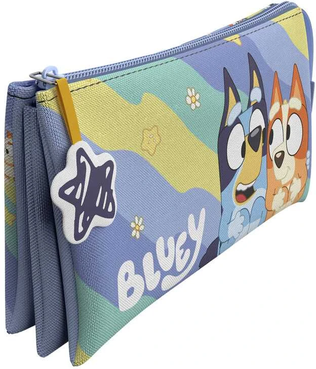 Cyp Brands Bluey Light Waves triple pencil case