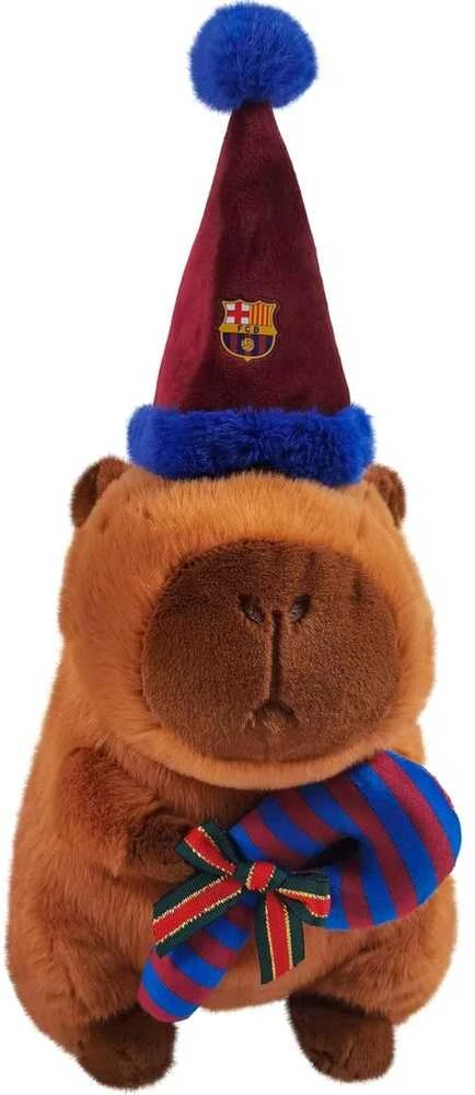 Cyp Brands FC Barcelona capibara teddy santa hat 35cm