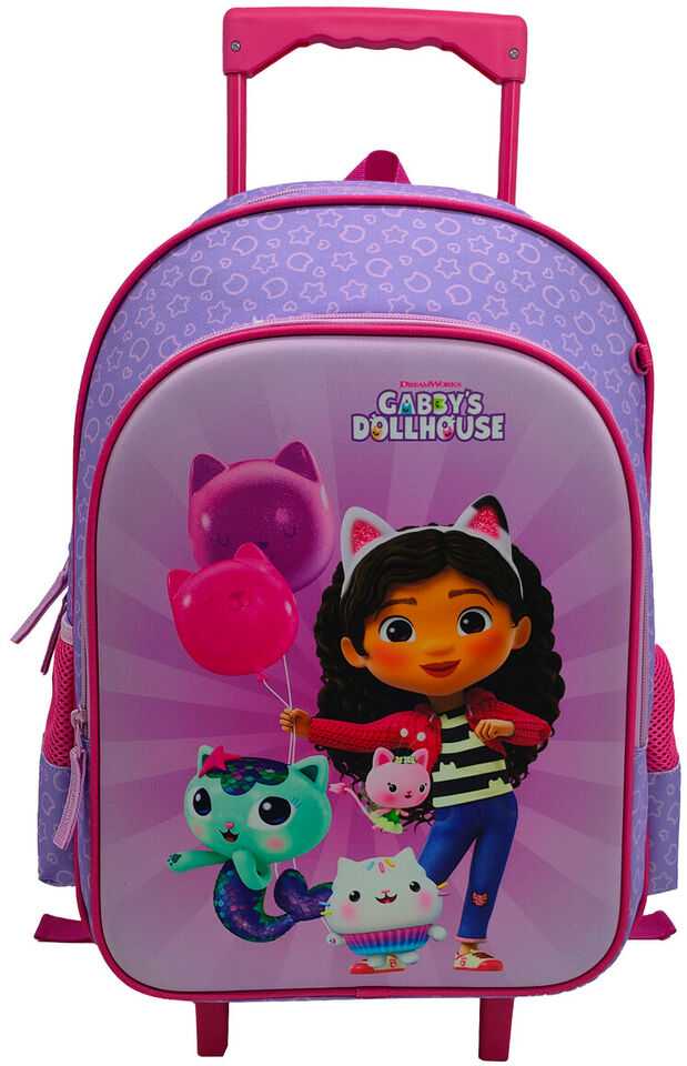 Cyp Brands Gabbys Dollhouse Trolley set + pencil case + lunch bag
