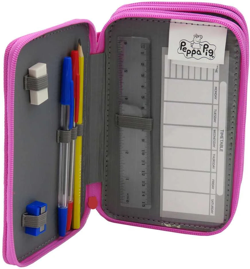 Cyp Brands Pepa Pig triple filled pencil case