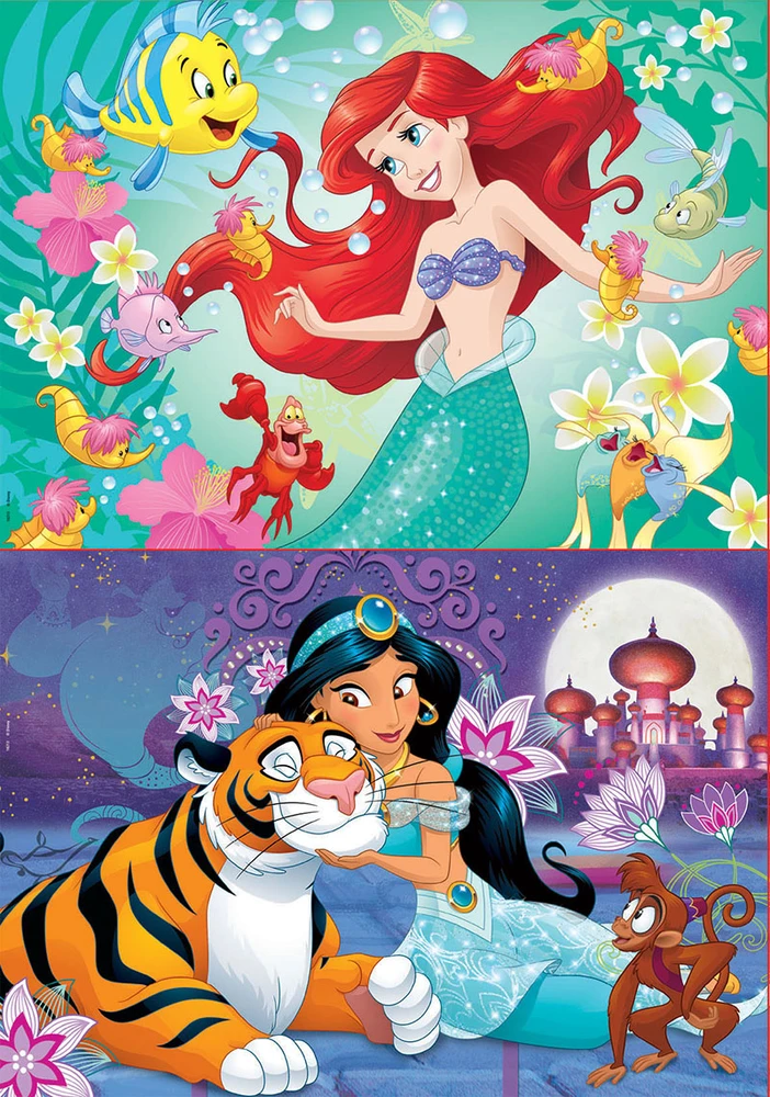 Educa dėlionė 2×48 vnt. - Disney princesės