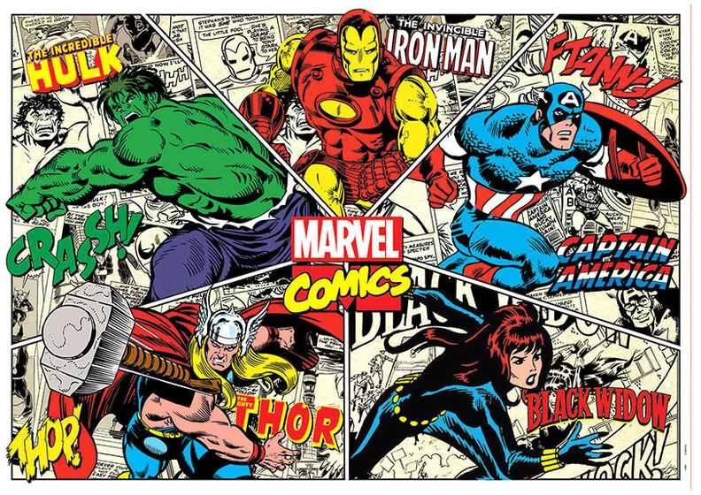 Dėlionė Educa - 1000 vnt., Marvel Comics (80-18498)