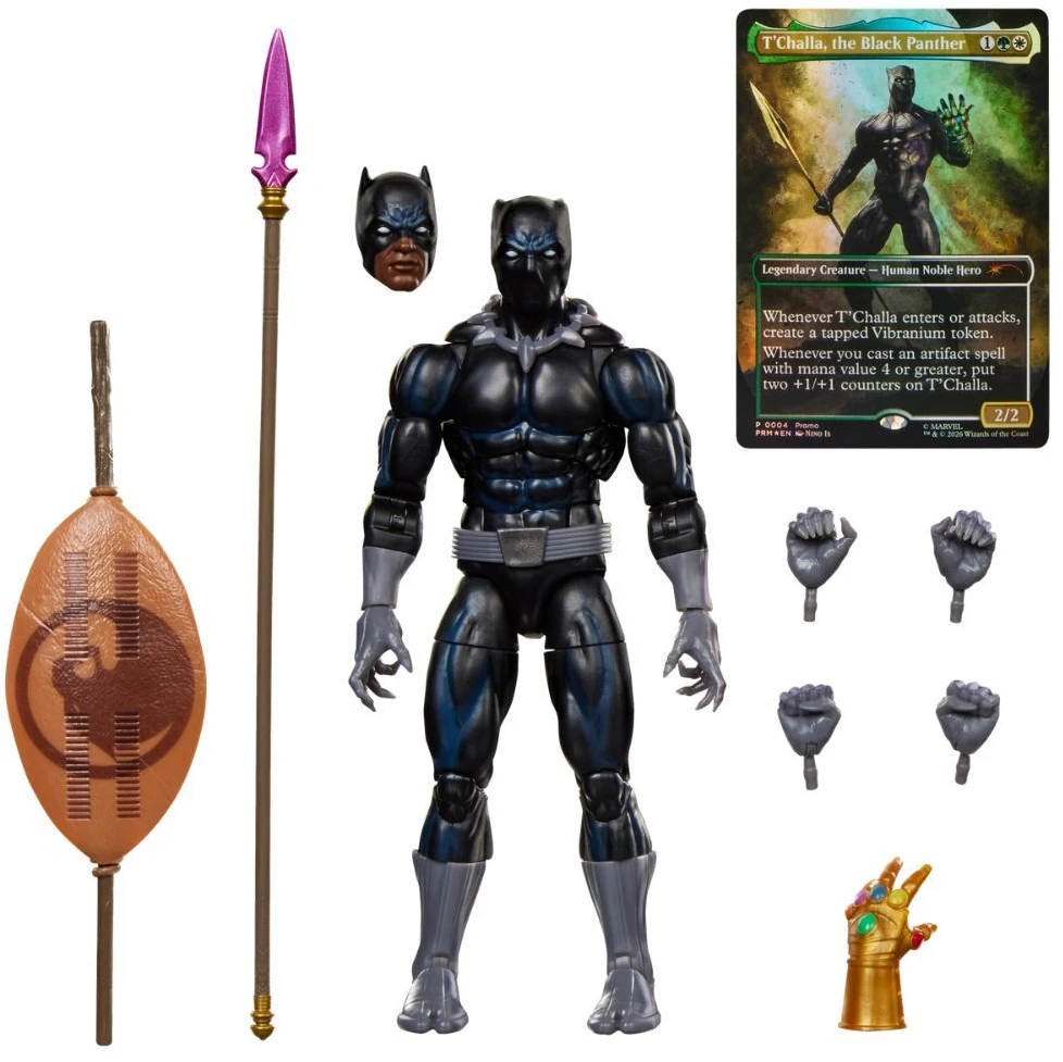 Dėlionė Hasbro Marvel Legends Series Magic The Gathering Juodas Panther figure 15cm