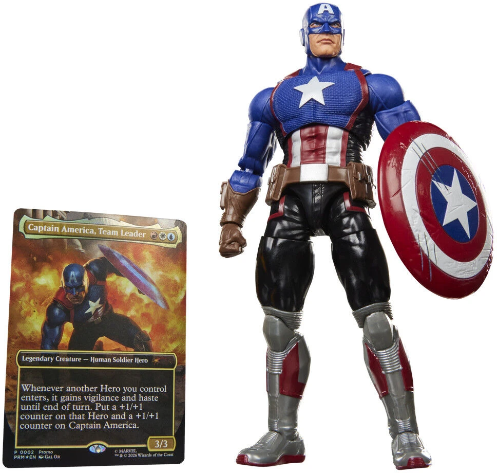 Dėlionė Hasbro Marvel Legends Series Magic The Gathering Captain America Avengers Twilight figure 15cm