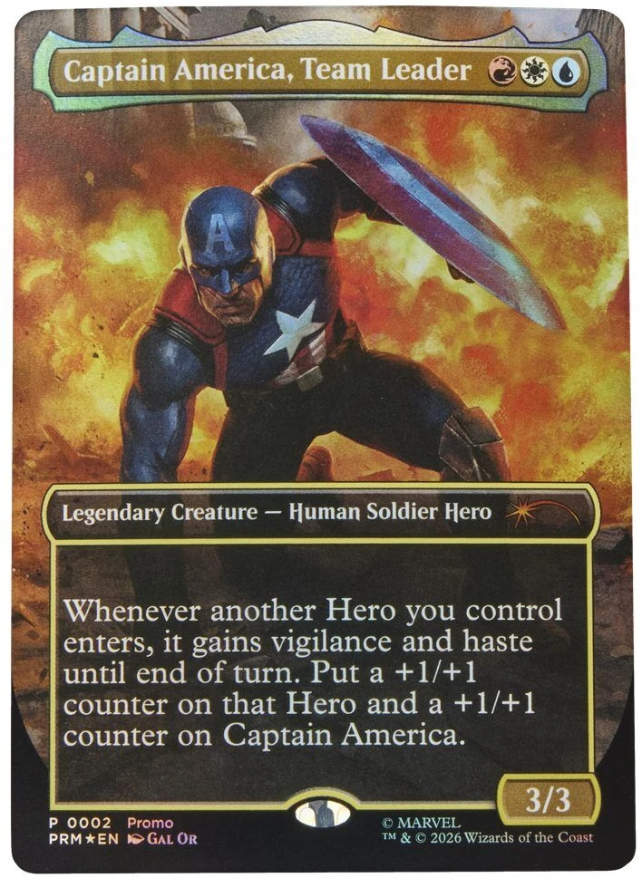 Dėlionė Hasbro Marvel Legends Series Magic The Gathering Captain America Avengers Twilight figure 15cm