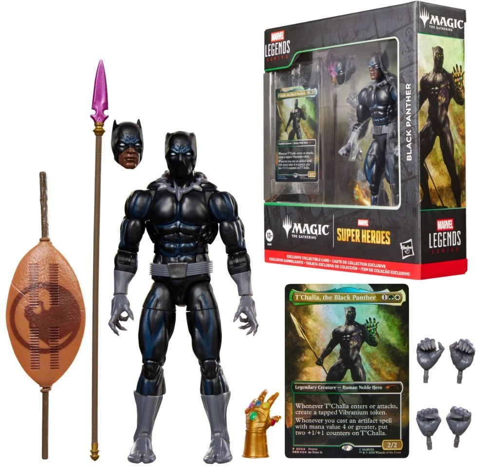 Dėlionė Hasbro Marvel Legends Series Magic The Gathering Juodas Panther figure 15cm