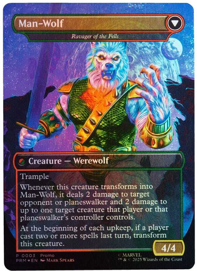 Dėlionė Hasbro Marvel Spider-Man Magic The Gathering Man-Wolf figure 15cm