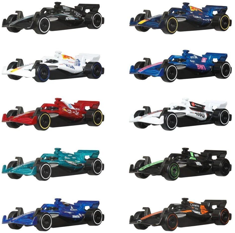 Mattel HOT WHEELS F1 bolidų rinkinys (10 vnt.) (JMM24)