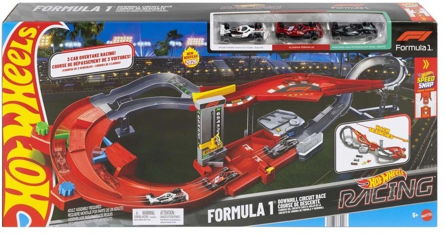 Mattel HOT WHEELS lenktynių trasa – Downhill Circuit Race (JMC90)